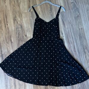 Old Navy Black and White Polka Dot Cami Dress